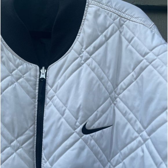 Vintage 90’s big Swoosh Quilted Reversible Jacket - Picture 11 of 16